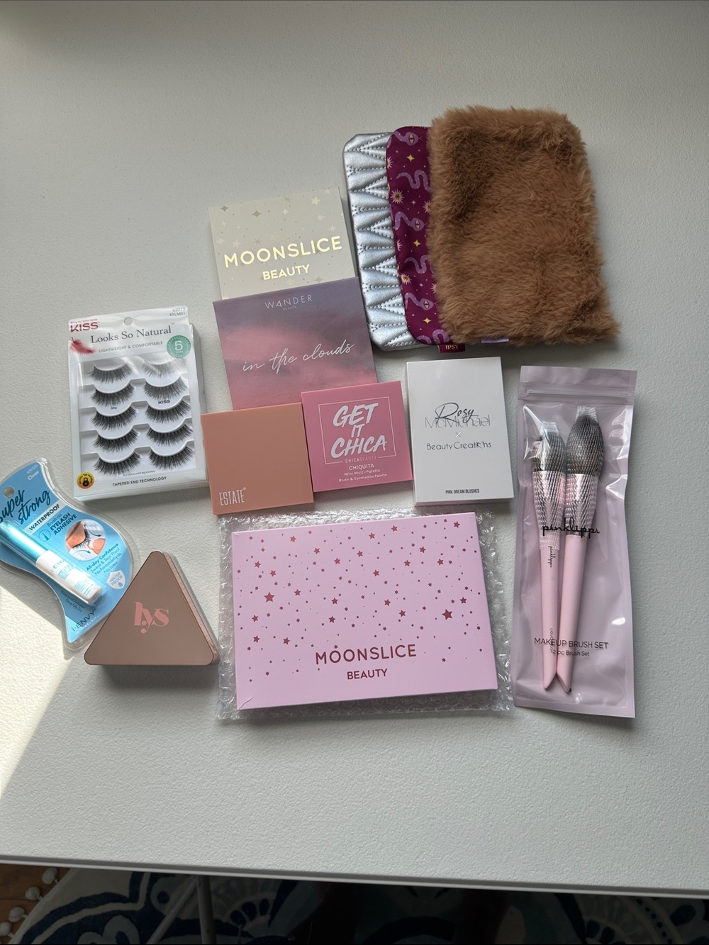 Ipsy and others Makeup Brush Set with MoonSlice & Assorted Beauty products